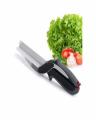 2 In 1 - Knife & Board Cutting Food Chopper - Black. 