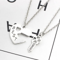 The Jewels Gallery Best Friends Necklace Key to My Heart Friendship Pendant Necklace Set for Girls & Boys. 