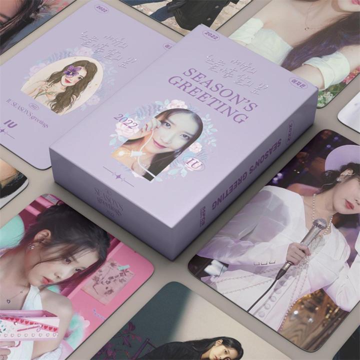 54Pcs/Set Kpop IU 2022 Season's Greetings Photocards Postcards Lee Ji Eun Photo Cards For Fans Collection