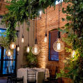 【BestGO】Led Edison Filament Bulb G80 G95 G125 Big Round light bulb 4W 6W 8W 12W filament bulb E27 clear glass indoor lamp AC220V. 