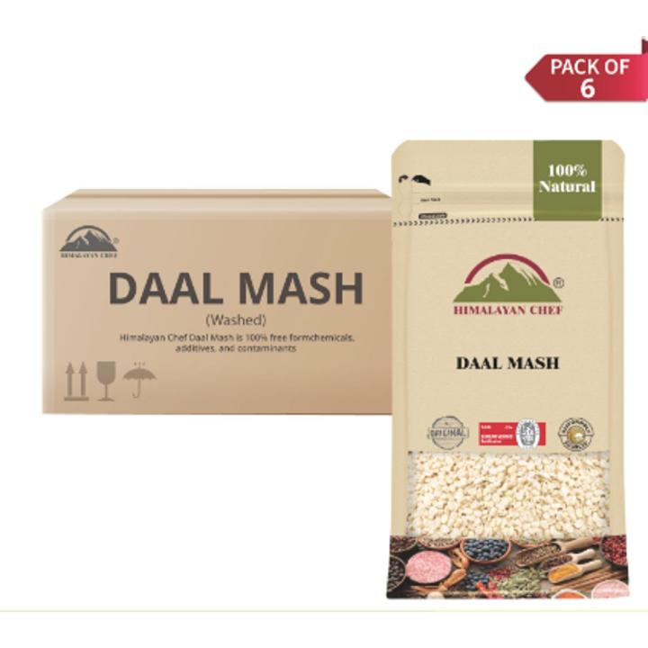 Pack of 6: Himalayan Chef Daal Mash Washed, Premium Quality and Enrich With Nutrients (Dhuli Mash Dal) - 2 Lbs