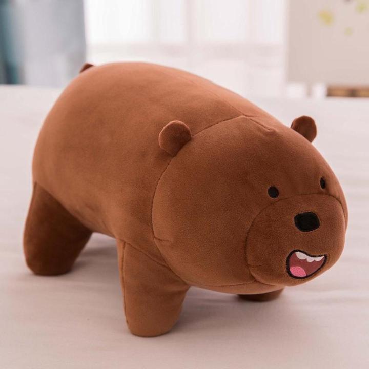 We Bare Bears Cartoon Animation Around Us Three Bear Plush Toy Doll Cute Doll