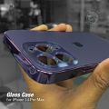 Deep Purple Matte Glass Case for iPhone 14 Pro & 14 Pro Max. 