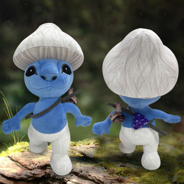 New 25cm Anime Smurf Cat Plush Animals Blue Elf Cat Plush Toy Funny Popular Home Sofa Cushion Dolls Children Birthday Xmas gifts Left Bank