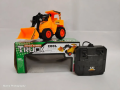 Wired Remote Control Battery Operated Yellow JCB Crane Truck Excavator Toy Construction Engineering Building Toys for Boys and Girls Small Car Plastic Crane Dumper Mini Monster Vehicles Machine JCB Plastic JCB Vehicle Trucks. 