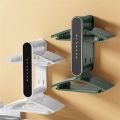 Large Capacity Foldable Retractable Clothes Hanger Organizer No Punching Expandable Multi-Functional Storage Organizer Shelf Plastic DIY Balcony Clothes Hanger Stacker Home. 