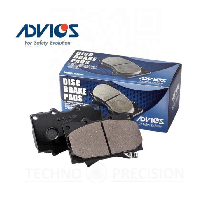Advics Disk Brake Pads for Suzuki Alto 660 - OEM # 55810-64L10 , 55810-68H00 , 55810-72J00, , 55810-72J10 , 55810-72J20 , 55810-81M00 , 55810-82M0 , 1A24-33-23Z - Made in Japan