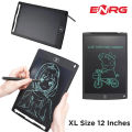 Energy - ENRG LCD Writing Tablet Pad For Kids Electric Drawing Board Digital Graphic With Pen 12 Inches Black. 