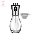 Olive Oil Spray Bottle 200ml Glass Olive Oil Sprayer Anti-slip Press Top Kitchen Oil Misting Tool for Oil Control Kitchen Gadget. 
