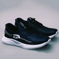 FLK Latest Trendy casual sneaker,Light weight fashion sheos For Mens With ,white lace running walking shoes For Boys. 