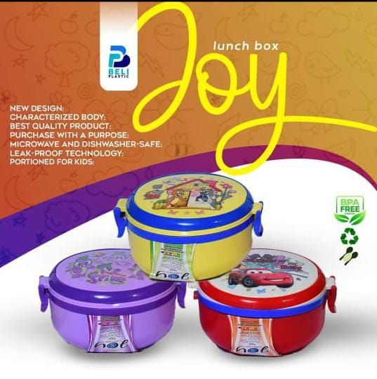 Joy Double Story Lunch Box (with Spoon Inside) For School