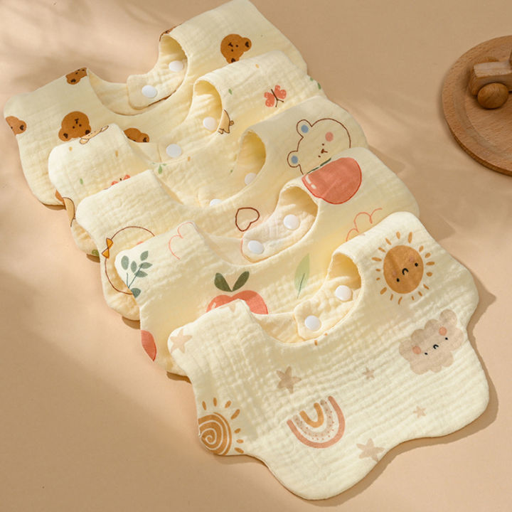 Baby Gauze Bibs Saliva Baby 360 Degree Newborn Bibs For Men And Women ZH