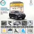 TOYOTA FORTUNER NEW CAR COVER TOP COVER PVC WITH COTTON FABRIC PLASTIC COVER WATER PROOF SCRATCH PROOF LARGE SIZE SMALL SIZE PREMIUM TOP COVER HIGH QUALITY GENIUNE CAR COVER LUXURY CAR COVER SUPER POLYESTER FABRIC PVC RUBBER  COATED FABRIC MICRO FIBER. 
