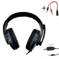 3.5mm Wired Gaming  Headset With Adjustable Microphone Volume Controller Noise Cancelling Headphones Compatible For Pc Gaming. 