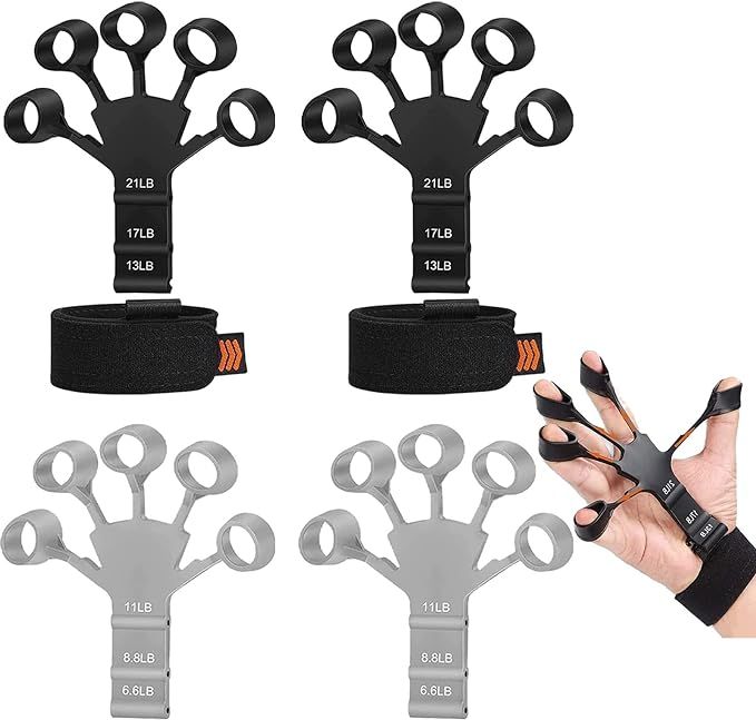 1 Pc New Grip Strength Tester Forearm Strengthener, Resistant Level Finger Exerciser Hand Strengthener for Strength Training, Finger Flexion Extension Training