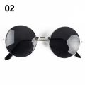 Retro Round Sunglasses Women/ Men Small Frame Sun Glasses/ Popular Leisure Black Eyeglasses Driving Photography Sunshade Eyewear. 