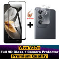 Vivo V27e Glass Protector 5D|10D|11D|21D|9D Glass Full Coverage + Back Rear Camera Protector 9H Gorilla Flexible Protection For Vivo V27e. 