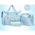 Diaper Baby Bag 4pcs  Set (Light blue). 