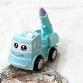 Toy Car, Model Car Kid Gif, Children's Inertia Vehicle Toy Cartoon, Automatically Bounce Yellow ABS Plastic Durable Inertial Motor for Gift Kids Children Toy. 