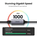 UGREEN USB C to Ethernet Adapter RJ45 to Thunderbolt 3 Type C Gigabit Network LAN Converter 10/100/1000Mbps for MacBook Pro Air, iPad Pro, Galaxy S20 S10 S9, XPS 13 15, Surface Book 2 Go, Chromebook. 