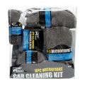 9Pcs Microfiber Towels Applicator Pads Wash Sponge Gloves Wheel Brush Car Washer Cleaning Kit Microfiber Interior Accessories. 