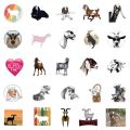 50Pcs Cute Cartoon Nubian Goat Stickers Animal Graffiti Decals DIY Laptop Luggage Computer Guitar Motorcycle Helmet Car Kids Toy. 