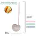 Spoon Soup - 2 In 1 Long Handle Soup Spoon Home Strainer Cooking Colander Scoop Plastic Ladle Tableware 1pcs. 