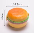 Pack of 02 Lunch Box Kids Tiffin Box For School Burger Shaped Meal-it Box Large Lunch Box with portions/Compartmentsk of 02. 