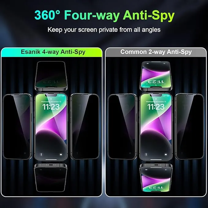 Samsung%20Galaxy%20S23%20FE%20Privacy%20Screen%20Protector%209d%2011d%2021d%20tempered%20glass%20OG%20HD%20Scratch%20&%20Smudge-Resistant%20Surface%20-%20Image%202