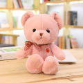 Color bear small teddy bear doll plush toy small teddy bear grab machine doll wedding throw doll gift. 