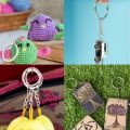 50 Pcs Key Rings with Chain and Open Jump Rings for Crafts - Bulk Metal Key Chain Ring Base for DIY Keychain Making. 
