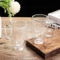 200ML | 450ML 1 Piece Espresso Cup, Double Wall Insulated Glass Cup, Clear Glass Coffee Mug with Handle. 