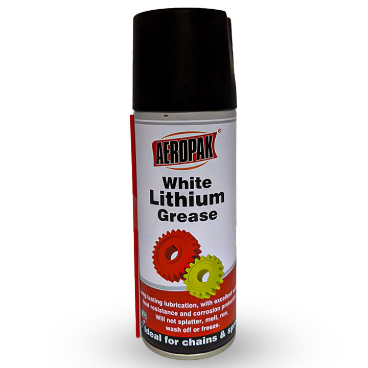 Aeropak High Performance Lubricant Spray White Lithium Grease Spray Long Lasting Lubrication Excellent Water And Heat Resistance, Corrosion Protection And Film Strength