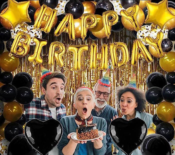 Golden%20Happy%20birthday%20Foil%20Balloons%20Banner%20Decoration%20heme-%20Including%20Happy%20Birthday%20foil%20Balloons%20Banner,%2030%20Latex%20Balloons,%205%20Confetti%20Ballooons,%20Foil%20Star's%20and%20Foil%20Heart's%20Balloons%20and%20Back%20Gold%20Curtain%20-%20Image%204