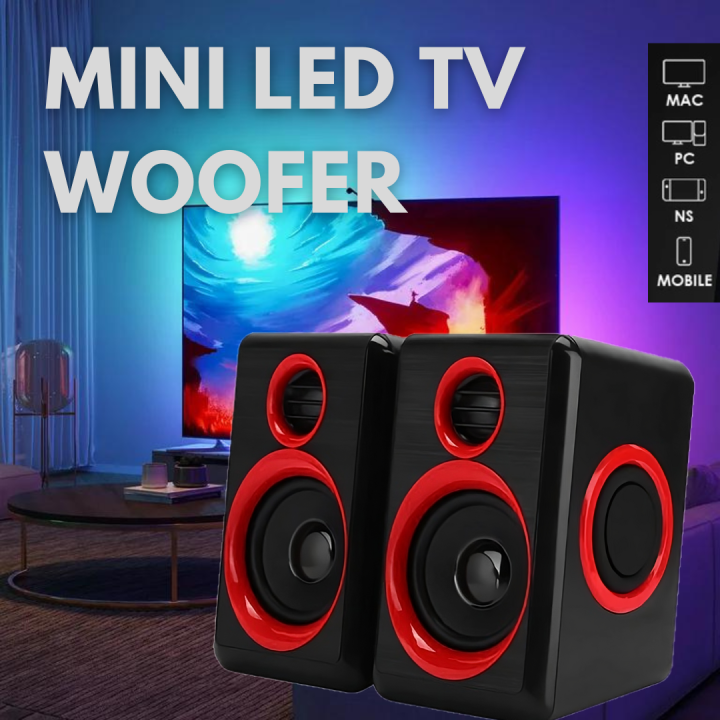 Ft-165 Computer Speakers With Heavy Bass Volume , 3.5mm Audio, USB Wired Powered Built-in Four Loudspeaker Diaphragm Multimedia Speaker for Gaming PC,Laptops And Computers
