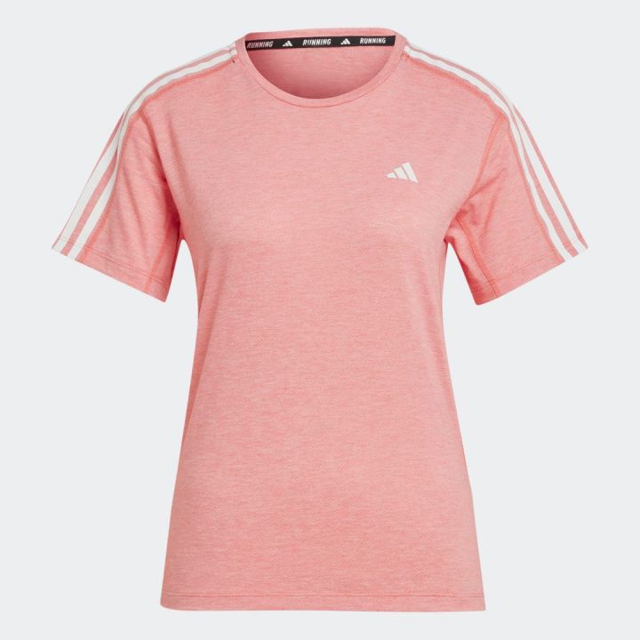 ADIDAS WOMEN OWN THE RUN 3 STRIPES T-SHIRT (IQ3874)