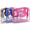 o printable toiletry bag log spot wholesale amazon clear fashion pvc travel storage bag three-piece set. 