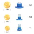 10pcs B8.5D T3 T4.2 T4.7 car LED car Dashboard Instrument Cluster Light Car Panel Gauge Dash Bulb blue red green yellow. 