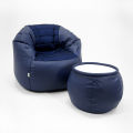Relaxsit Sports Bean Bag Set – 2 Bean Bag Chairs with a Table – Office and Living Room Seating Solution. 