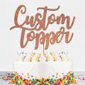 PERSONALISED Happy Birthday Cake Topper - Birthday Party Cake Topper, Birthday Decoration, Customized topper with ANY NAME, ANY AGE. 