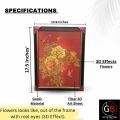 GB- 3D Flowers wall Frames, Frames for Room Decoration items, wall Art office Home Room Frames, Home Decoration pieces 3D picture Bedroom Study Room. 