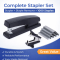 Value Pack including Stapler No.10 (Small), Pack of Stapler Pin and stapler Pin remover. 