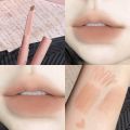 Lady Plump Lips Contour Pen / Flat Design Velvet Matte Lip Liner Pen / Women Lip Cosmetics / 5 Colors Smooth Velvet Lipliner Pencil / Waterproof Non-stick Cup Lipstick. 
