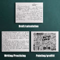 100/300/500 Sheets of Draft Paper Notebook for School Supplies Mathematical Calculation Book Tailored for Students Draft Paper. 