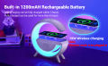 Wireless Charger - Speaker Bluetooth - Wireless Charger - Mini Speaker - Speaker - USB Speaker - Portable Speaker-Wireless Charger Alarm Clock Speaker APP Control for iPhone Samsung- Led Wireless Charging Speaker - Bluetooth Speaker With Rgb Light. 