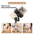 TikTok Tripod Stand Mobile Holder | Tabletop Stand for Videos, Drawing & Cooking | Plokama DT-80 Premium Lifting Bracket. 