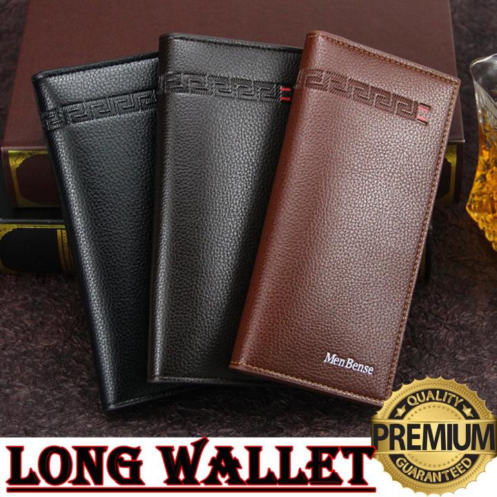 Best Long Wallet For Men - High Quality PU Leather Wallet - Cash Money Card Mobile Phone Holder - Travel Wallet - Stylish Wallets - Mobile Wallet - Card Cash Holder - Space Saving Wallet - Multi Pockets Wallet For Boys Purse - Stylish Gift For Loved One