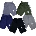 Bindas Collection Pack Of 3 Random Colors Summer Cotton Alphabet Printed Jersey Shorts For Boys. 