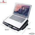 Coolbell CB18 Cooling Pad For 14-17 Inch Laptops Gaming Notebook with 2 large Fans and 2 small Fans USB Powered Adjustable Mounts Stand with LED RGB Lights. 