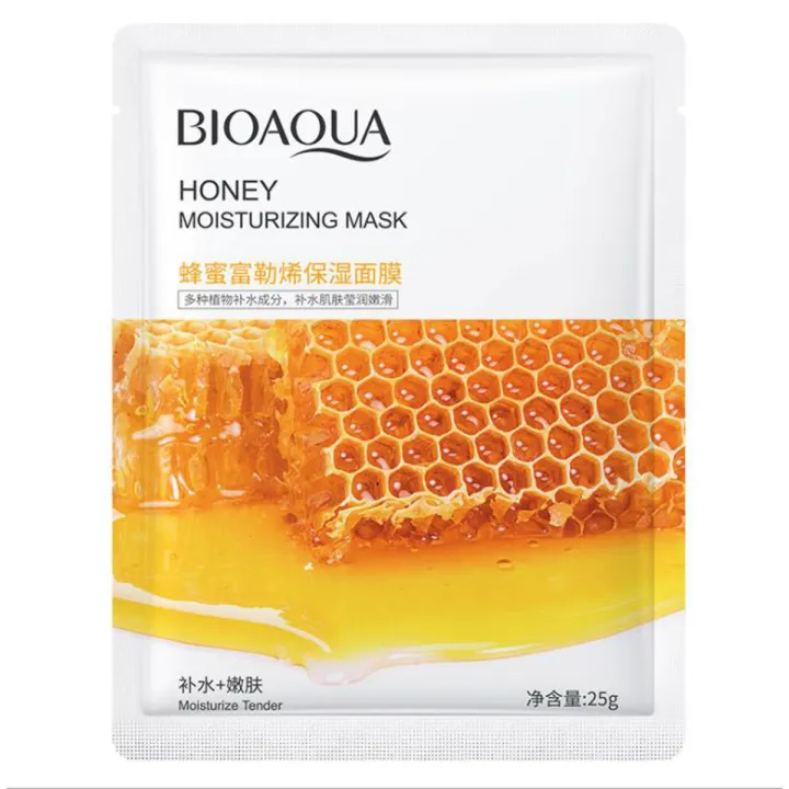 Bioaqua%20Honey%20Moisturizing%20Face%20Sheet%20Mask%20Improving%20Dryness%20Mask%20-%20Image%202